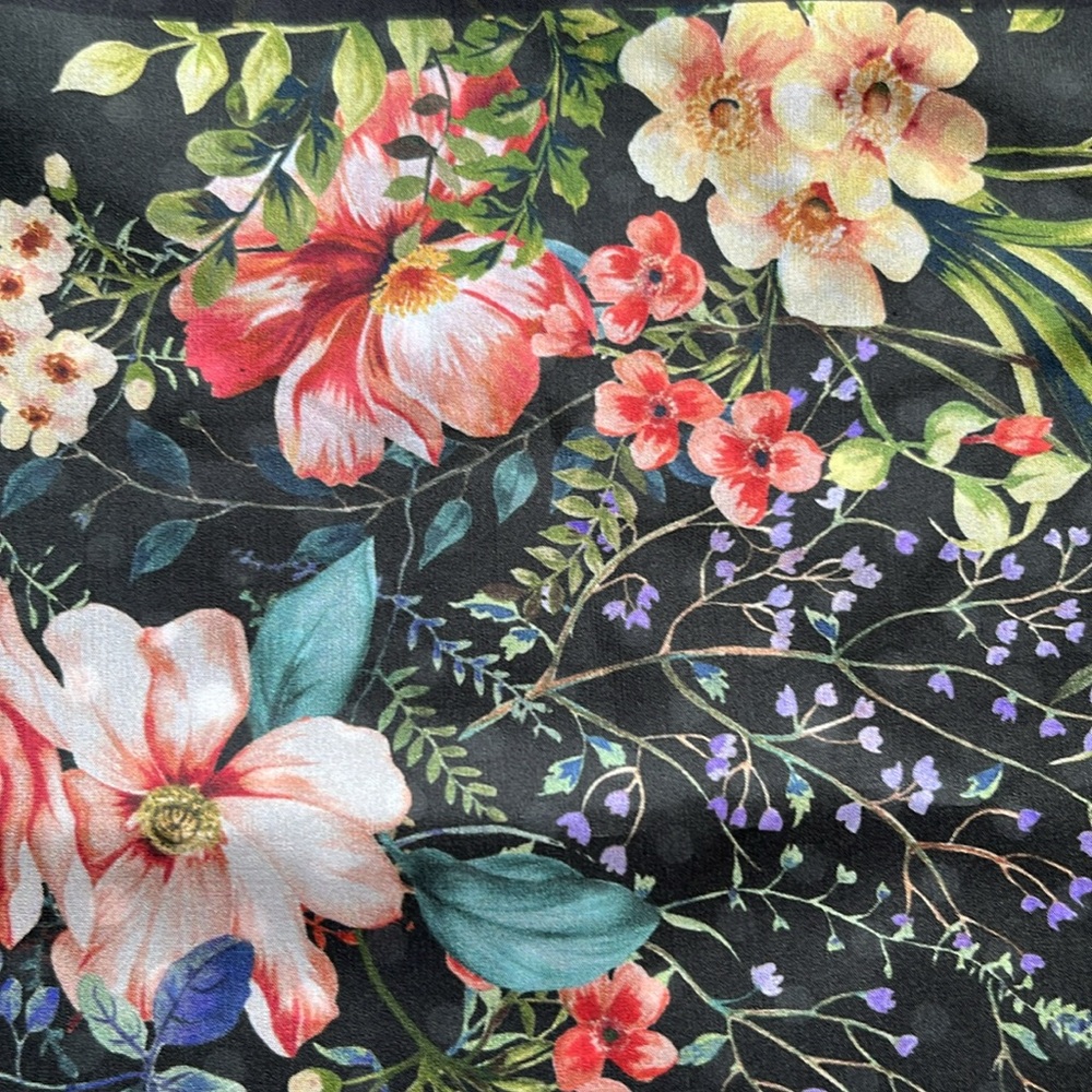 Johnny Was Akki Floral Silk Scarf - Picture 5 of 8
